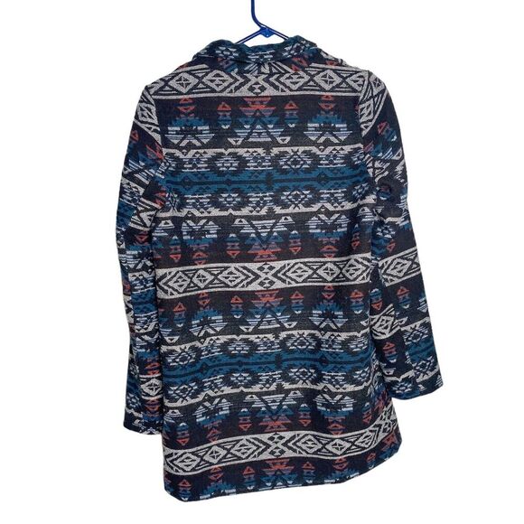 Skies Are Blue Blazer Jacket Aztec Women Medium Southwestern Stitch Fix - Picture 3 of 11
